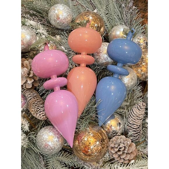 Set of 3 Boho Flair Ornaments by HGTV Home Collection - Picture 1 of 6